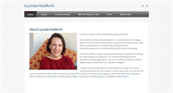 Desktop Screenshot of lucindaholdforth.com